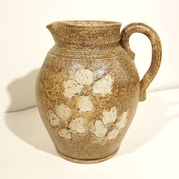 Hilton Pottery NC Catawba Valley Dogwood Pitcher S